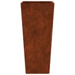 vidaXL Jardinières 2 Pièces 35x35x75 cm acier résistant aux intempéries