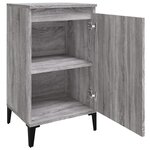 vidaXL Table de chevet sonoma gris 40x35x70 cm bois d'ingénierie
