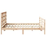 vidaXL Cadre de lit sans matelas 160x200 cm bois massif