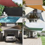 vidaXL Voile d'ombre 6 x 6 x 6 m 100   polyester Oxford Triangulaire
