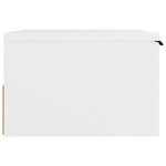 vidaXL Table de chevet murale blanc 34x30x20 cm