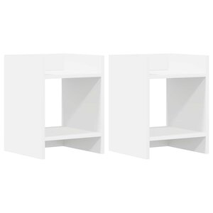 vidaXL Support de Plante 2 pièces Blanc 30 x 30 x 40 cm