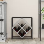 vidaXL Housse à vin Gris Sonoma 51x18x52 5 cm en bois aggloméré