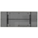 vidaXL Ensemble de salle à manger pour jardin 7 Pièces Gris