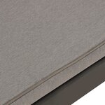 vidaXL Bancs de salon de jardin avec coussins lot de 2 Plastique Gris