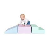 Mini coin d'escalade en mousse pastels clairs