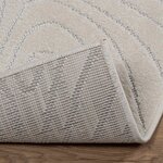 vidaXL Tapis de surface HUARTE Crème 200 x 140 cm Polyester