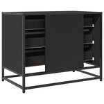 vidaXL Armoire à tiroirs noir 70x41x56 cm bois d'ingénierie