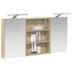 vidaXL Ensemble de Meubles de Salle de Bain 3 Pièces 100 x 10 5 x 50 cm