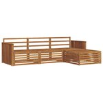 vidaXL Ensemble de canapés d'extérieur Naturel 249 5 x 162 5 x 73 cm