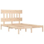 vidaXL Cadre de lit sans matelas 140x200 cm bois massif