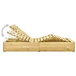 vidaXL Chaise longue double et coussins bleu royal Pin imprégné