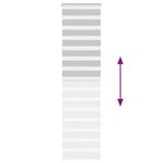 vidaXL Store zèbre gris clair largeur du tissu 50 9 cm polyester