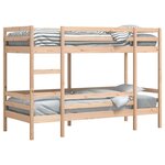 vidaXL Lit superposé sans matelas 75x190 cm bois de pin massif