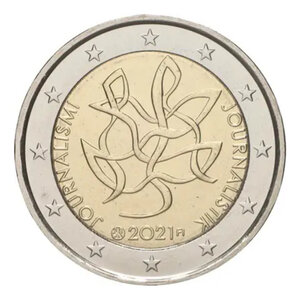 2 euros commémorative Finlande 2021 - Journalisme.