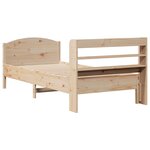 vidaXL Cadre de lit sans matelas 90x200 cm bois de pin massif