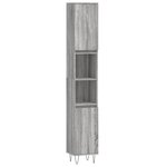 vidaXL Ensemble de meubles de salle de bain 3 Pièces Sonoma gris