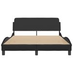 vidaXL Cadre de lit Dover noir 120x200 cm similicuir