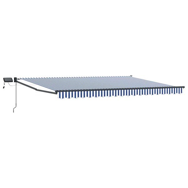 vidaXL Store rétractable manuel avec LEDs 4 × 3 m