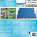 Intex Protecteurs de sol pour piscine 8 Pièces 50x50 cm blue
