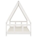 vidaXL Cadre de lit pour enfants blanc 90x190 cm bois de pin massif