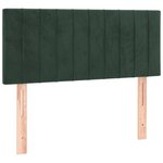 vidaXL Sommier à lattes de lit avec matelas Vert foncé 90x200 cm