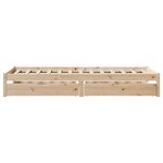 vidaXL Cadre de lit sans matelas 100x200 cm bois massif de pin