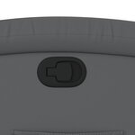 vidaXL Fauteuil inclinable Gris Similicuir