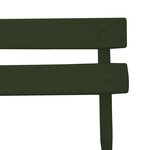 Chaises de jardin pliantes vidaXL 2 Pièces Vert foncé Acier