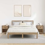 vidaXL Cabinet de chevet 2 Pièces Chêne artisanal 40 x 42 x 50 cm