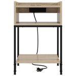 vidaXL Cabinet de chevet 2 Pièces Chêne Sonoma 40 x 40 x 61 cm