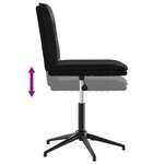 vidaXL Chaises à manger lot de 4 Noir Velours