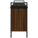 vidaXL Banc à chaussures Chêne marron 105 5x32x57 5 cm Bois ingénierie