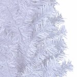 vidaXL Arbre de Noël artificiel avec branches épaisses blanc 120cm PVC