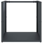 vidaXL Portant de bois chauffage anthracite 40x40x40 cm