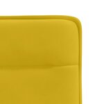vidaXL Chaises à manger lot de 4 jaune velours