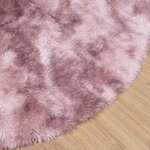 vidaXL Tapis Shaggy à poils longs NAVARRA rose poudré 160x160 cm