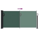 vidaXL Auvent latéral rétractable vert foncé 100x500 cm