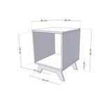 Meuble de rangement NABOSKY blanc 1x1