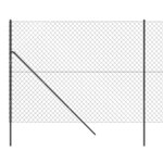 vidaXL Clôture à mailles losangées anthracite 2x25 m