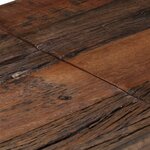vidaXL Table console doré acier inoxydable et bois de mélèze massif