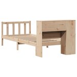 vidaXL Lit bibliothèque sans matelas 100x200 cm bois massif de pin