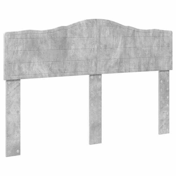 vidaXL Tête de lit Gris béton 150 cm Bois d'ingénierie