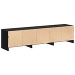 vidaXL Meuble TV Chêne noir 162 5 x 34 x 40 cm Bois d'ingénierie