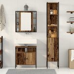 vidaXL Ensemble de Meubles de Salle de Bain 3 Pièces Bois ancien