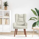 vidaXL fauteuil Crème 63 x 67 x 94 cm Velours