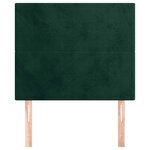 vidaXL Tête de lit Vert foncé 90x5x118/128 cm Velours