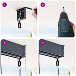 vidaXL Store roulant d'extérieur 170 x 250 cm Crème