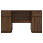 Bureau vidaXL Marron en Chêne 140x49x76 cm en Bois d'ingénierie