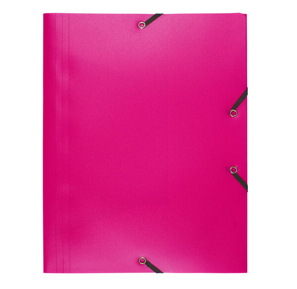 Chemise A4 3RAB+ELAST PP 24X32 FUCHSIA EXACOMPTA